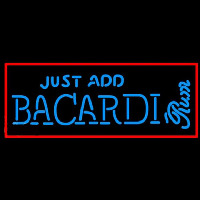 Bacardi Just Add Rum Sign Neonskylt