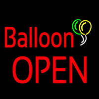 Balloon Block Open Neonskylt