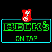 Beck On Tap Key Label Beer Neonskylt