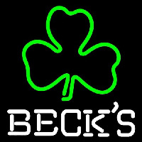 Becks Green Clover Beer Neonskylt