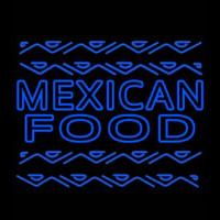 Blue Mexican Food Outdoor Neonskylt