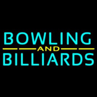 Bowling And Billiards 3 Neonskylt