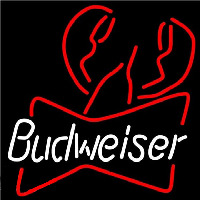 Budweiser Lobster Beer Sign Neonskylt
