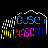 Busch Nascar mountain Beer Sign Neonskylt