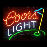 Coors Golf Öl Bar Öppet Neonskylt