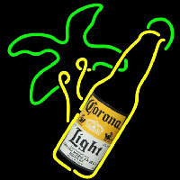Corona Light Bottle Beer Sign Neonskylt