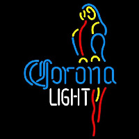 Corona Light Parrot Beer Sign Neonskylt