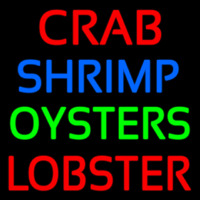 Crab Shrimp Lobster Oyster Neonskylt