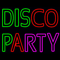 Disco Party Neonskylt