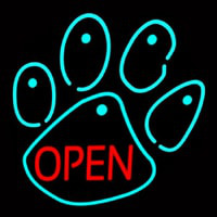 Dog Open Logo Neonskylt
