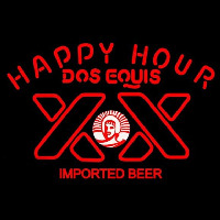 Dos Equis Beer Happy Hour Beer Sign Neonskylt