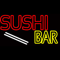 Double Stroke Sushi Bar  Neonskylt