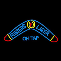 Fosters Lager Boomerang Beer Sign Neonskylt