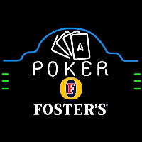 Fosters Poker Ace Cards Beer Sign Neonskylt