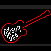 GIBSON USA ELECTRIC GUITAR Neonskylt