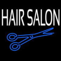 Hair Salon With Scissor Neonskylt