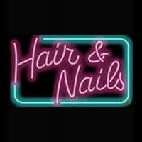 Hair and Nails Neonskylt