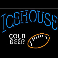 Icehouse Football Cold Beer Sign Neonskylt