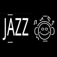Jazz With Smiley Neonskylt