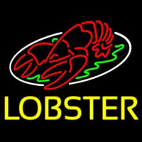 Lobster Block With Logo Neonskylt