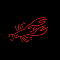 Lobster Red Logo Neonskylt