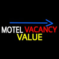 Motel Vacancy Value With Arrow Neonskylt