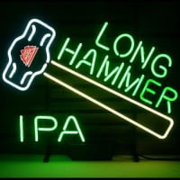 New Redhook Long Hammer Ipa Öl Neon Öl Bar Pub Skylt