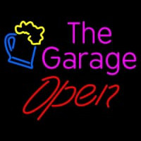 Open The Garage Neonskylt