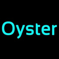 Oysters Turquoise Neonskylt