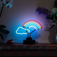 Rainbow Cloud Desktop Neonskylt