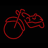 Red Bike Logo Neonskylt