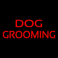 Red Dog Grooming Neonskylt