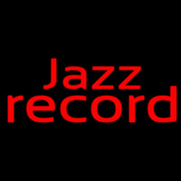 Red Jazz Record 1 Neonskylt