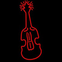 Red Logo Violin Neonskylt