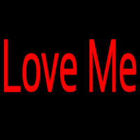 Red Love Me Neonskylt
