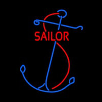 Red Sailor Logo Neonskylt