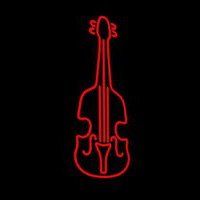 Red Violin Logo 1 Neonskylt