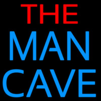 Red and Blue The Man Cave Neonskylt