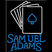 Samuel Adams Cards Beer Sign Neonskylt