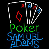 Samuel Adams Poker Tournament Beer Sign Neonskylt
