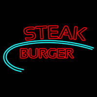 Steak Burger Neonskylt