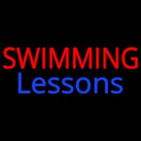 Swimming Lessons Neonskylt