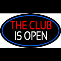 The Club Is Open Neonskylt