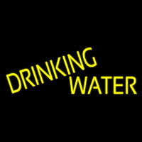 Yellow Drinking Water Neonskylt
