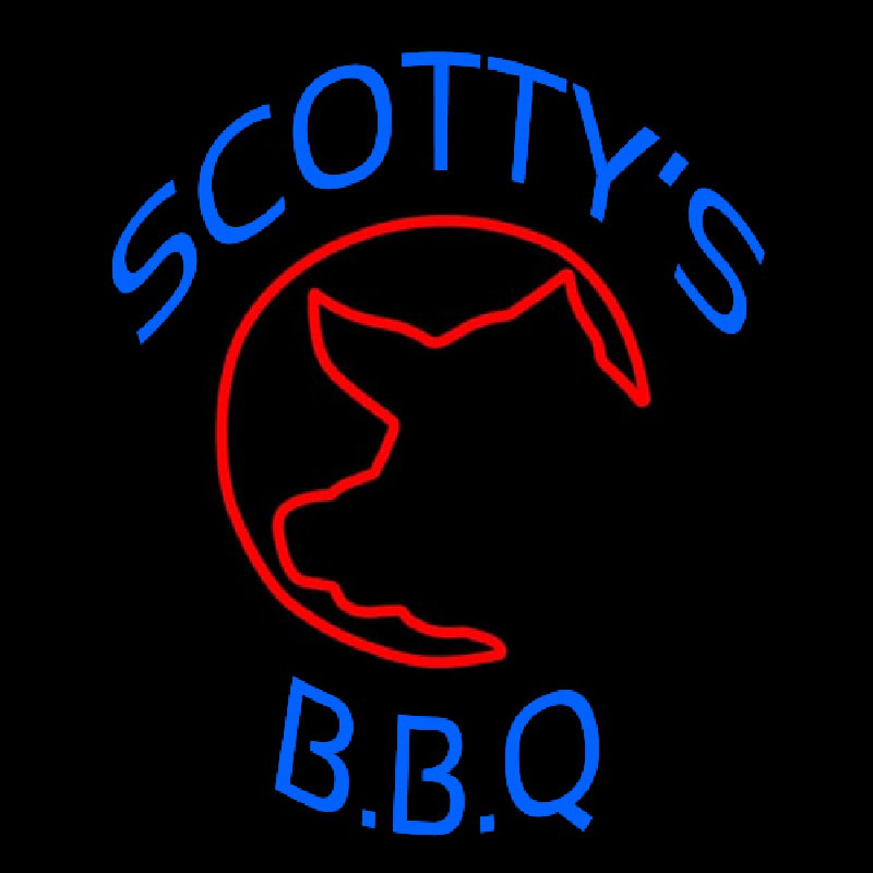  Scottys Bbq Neonskylt