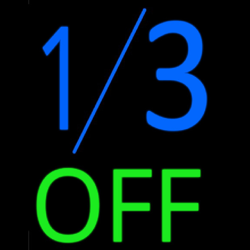 1by3 Off Neonskylt