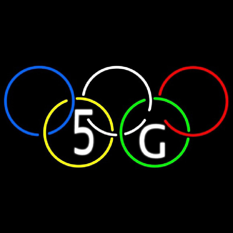 5 G Neonskylt