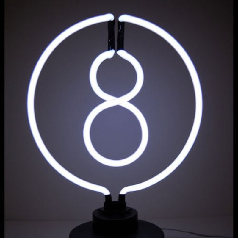 8 Ball Desktop Neonskylt