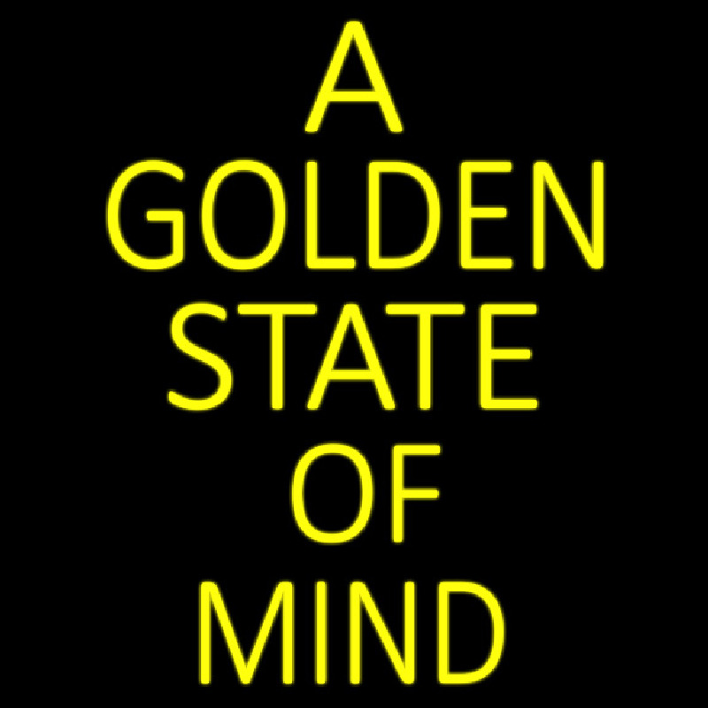 A Golden State Of Mind Neonskylt