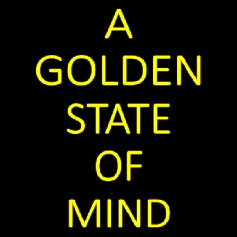 A Golden State Of Mind Neonskylt